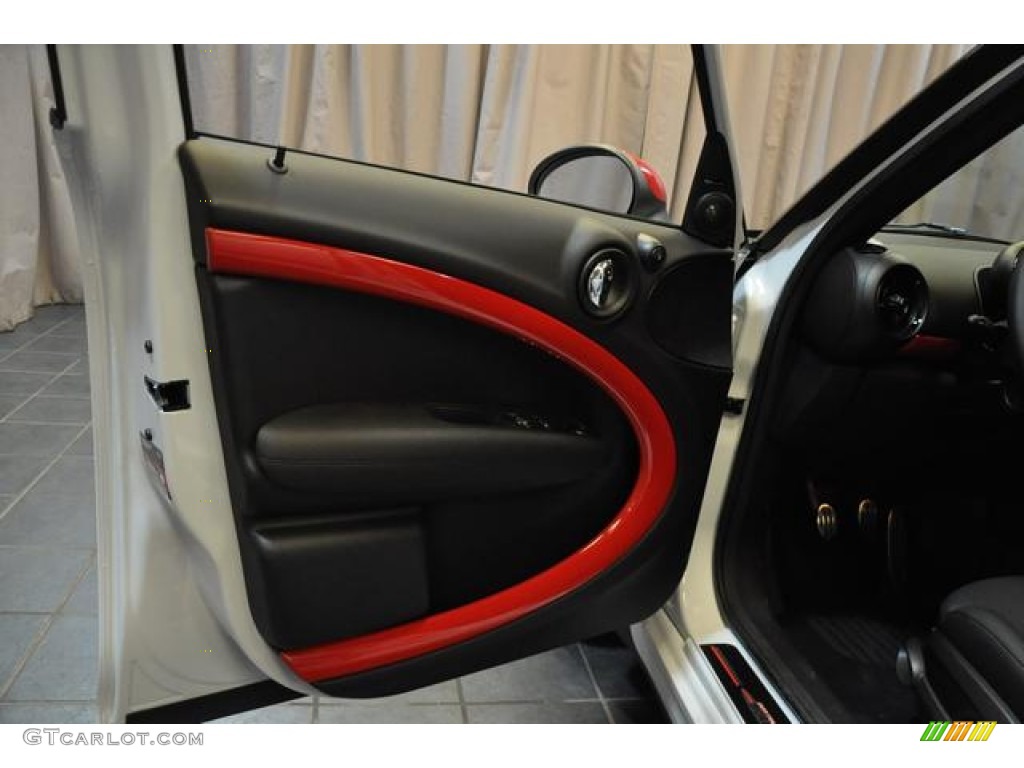 2014 Mini Cooper John Cooper Works Countryman All4 AWD Carbon Black Door Panel Photo #85887796