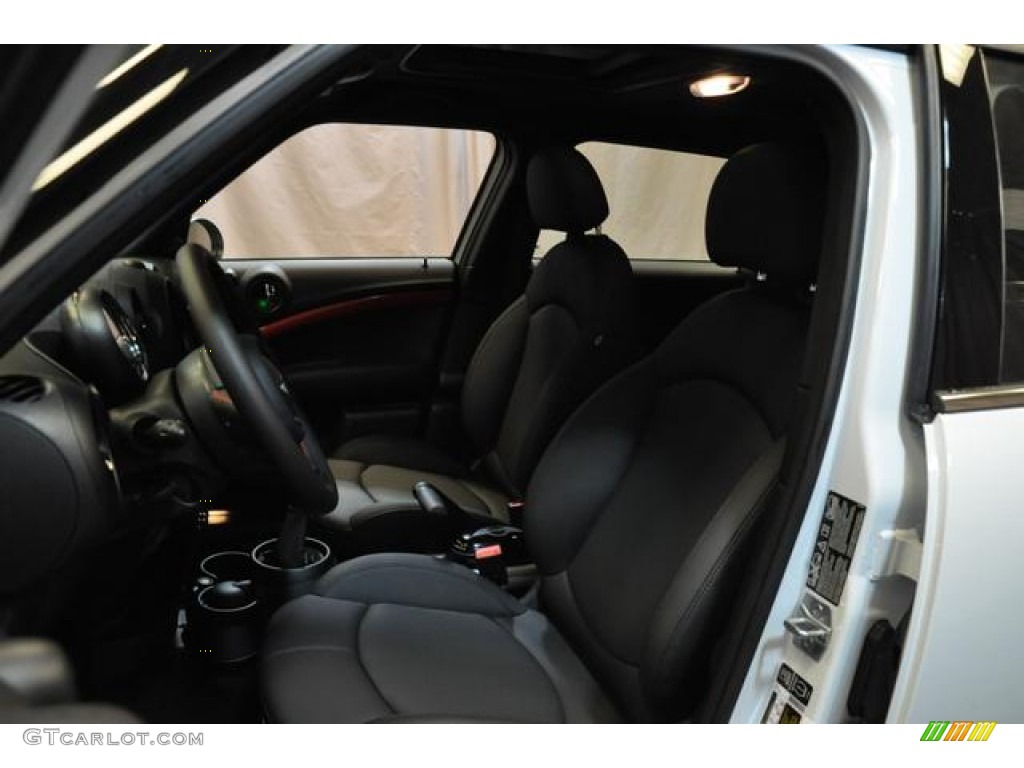 Carbon Black Interior 2014 Mini Cooper John Cooper Works Countryman All4 AWD Photo #85887820