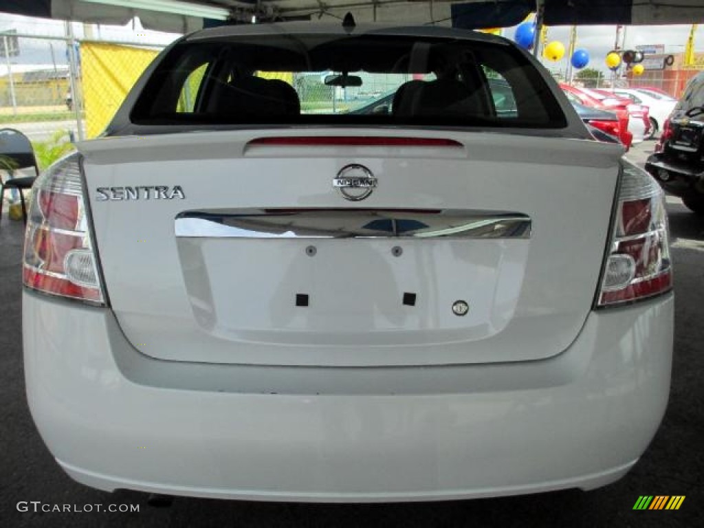 2012 Sentra 2.0 S - Aspen White / Charcoal photo #6
