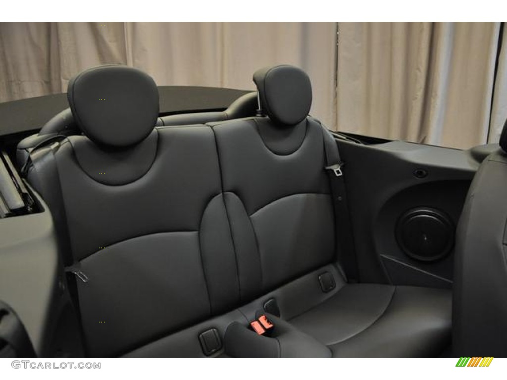 Carbon Black Interior 2014 Mini Cooper Convertible Photo #85889524