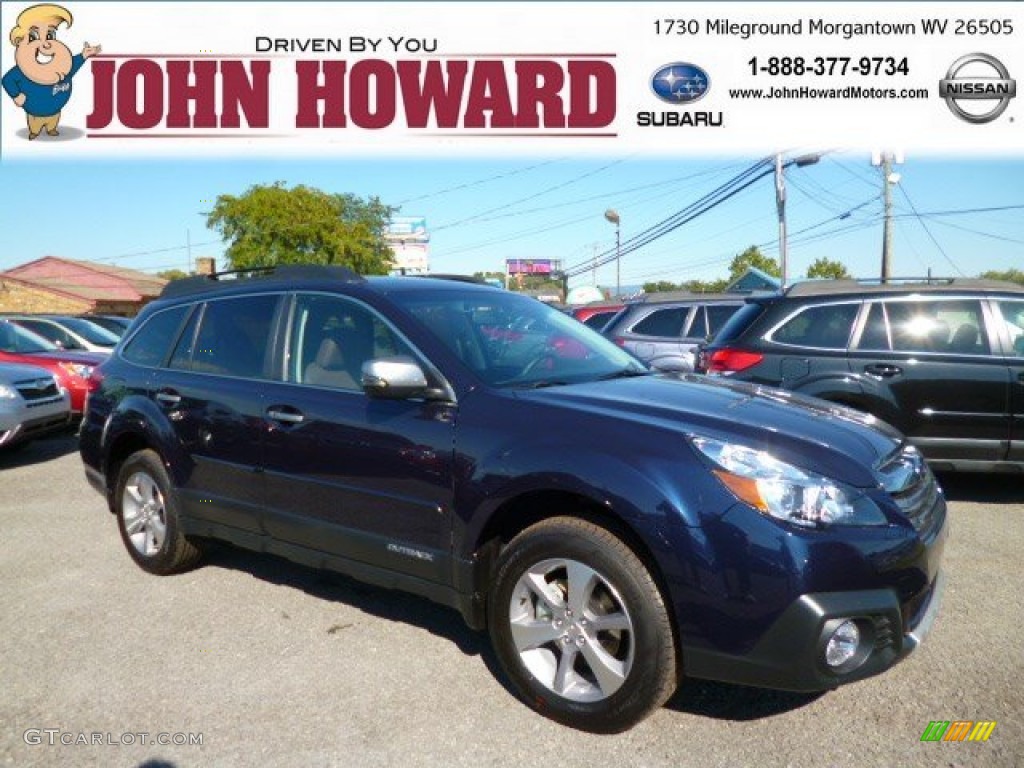 2014 Outback 2.5i Limited - Twilight Blue Metallic / Saddle Brown photo #1