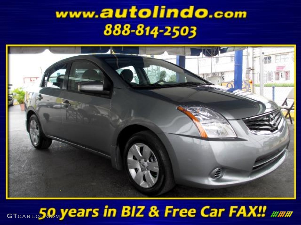 2012 Sentra 2.0 S - Magnetic Gray Metallic / Charcoal photo #1