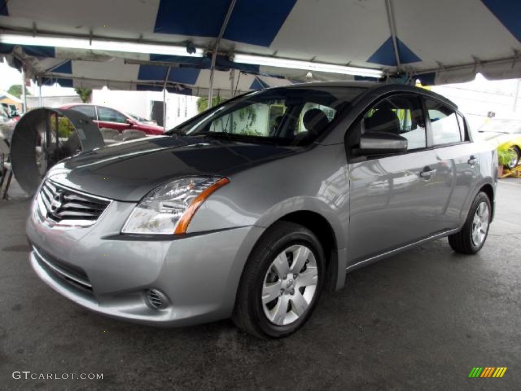 2012 Sentra 2.0 S - Magnetic Gray Metallic / Charcoal photo #3