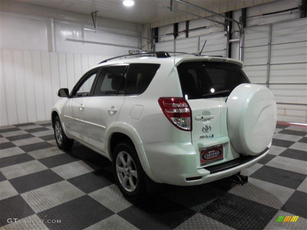 2012 RAV4 V6 Limited - Blizzard White Pearl / Sand Beige photo #5