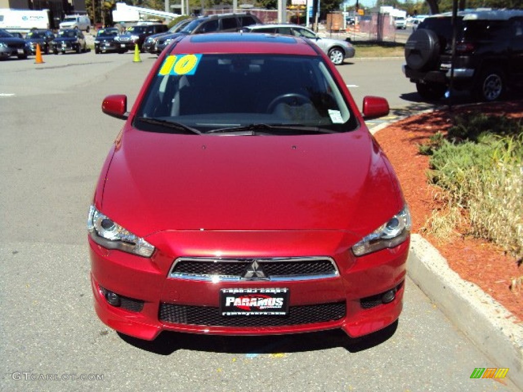 2010 Lancer Sportback GTS - Rally Red Metallic / Black photo #3