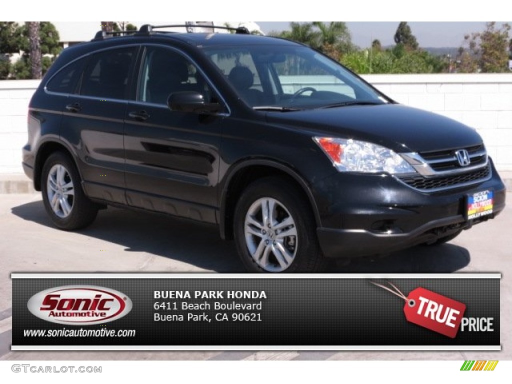 2011 CR-V EX-L - Crystal Black Pearl / Black photo #1