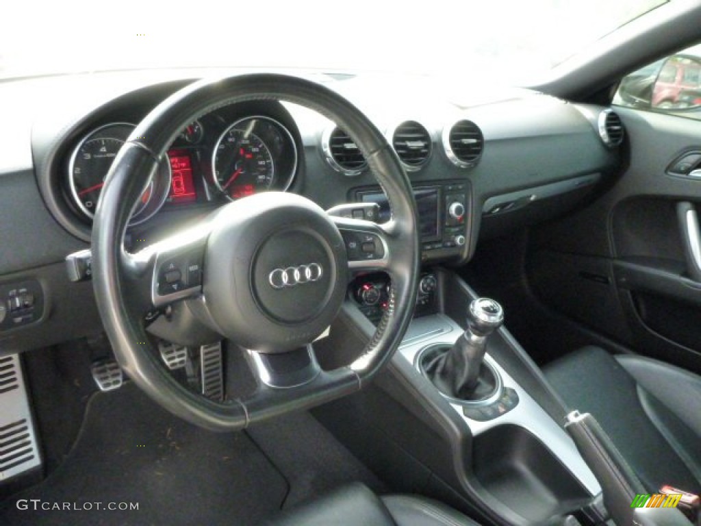 2008 Audi TT 3.2 quattro Coupe Black Dashboard Photo #85896430