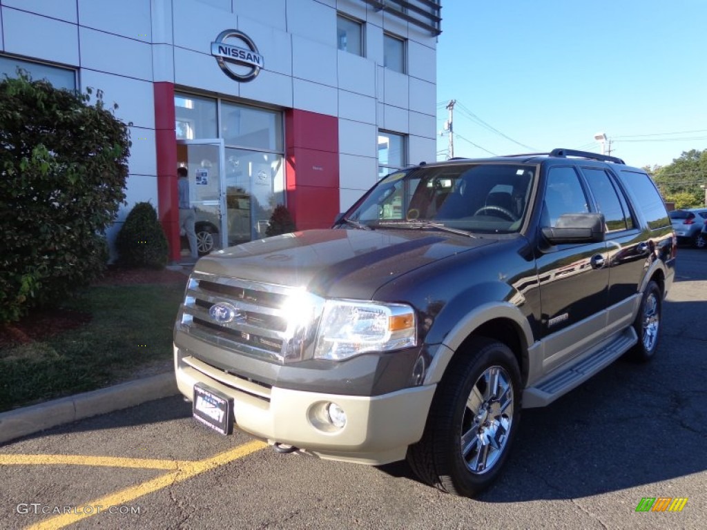 2007 Expedition Eddie Bauer 4x4 - Carbon Metallic / Charcoal Black/Camel photo #1