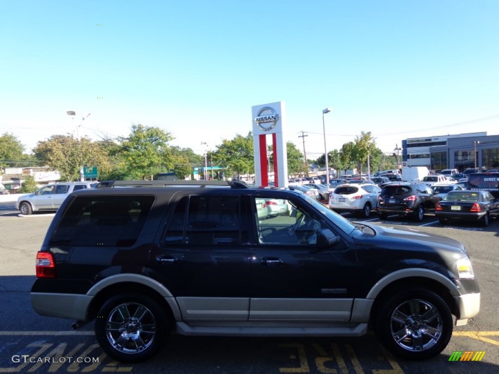 2007 Expedition Eddie Bauer 4x4 - Carbon Metallic / Charcoal Black/Camel photo #5