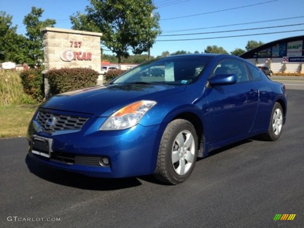 2008 Altima 2.5 S Coupe - Azure Blue Metallic / Charcoal photo #1