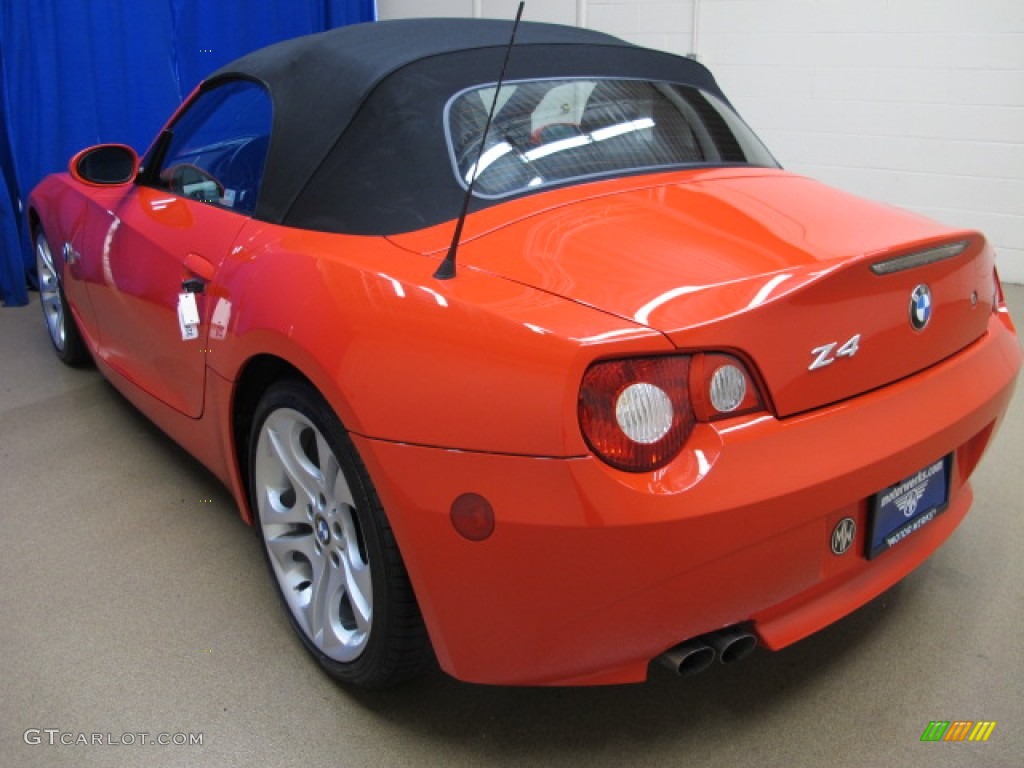 2005 Z4 3.0i Roadster - Bright Red / Black photo #5