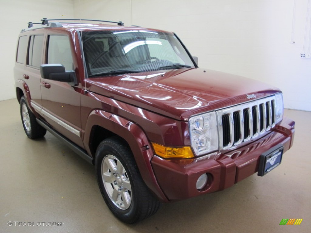 2007 Commander Limited 4x4 - Red Rock Pearl / Dark Slate Gray/Light Graystone photo #1