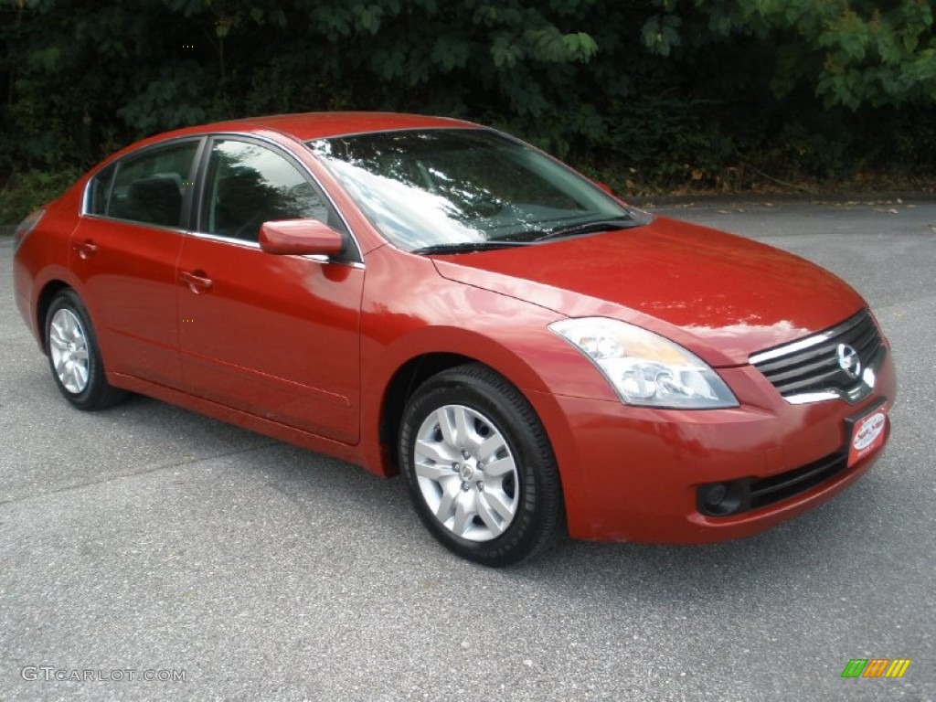 2009 Altima 2.5 S - Red Brick Metallic / Charcoal photo #1