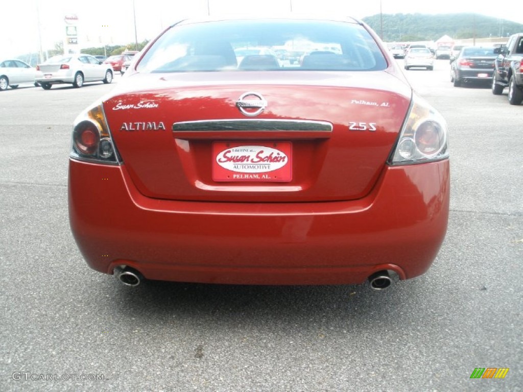 2009 Altima 2.5 S - Red Brick Metallic / Charcoal photo #9