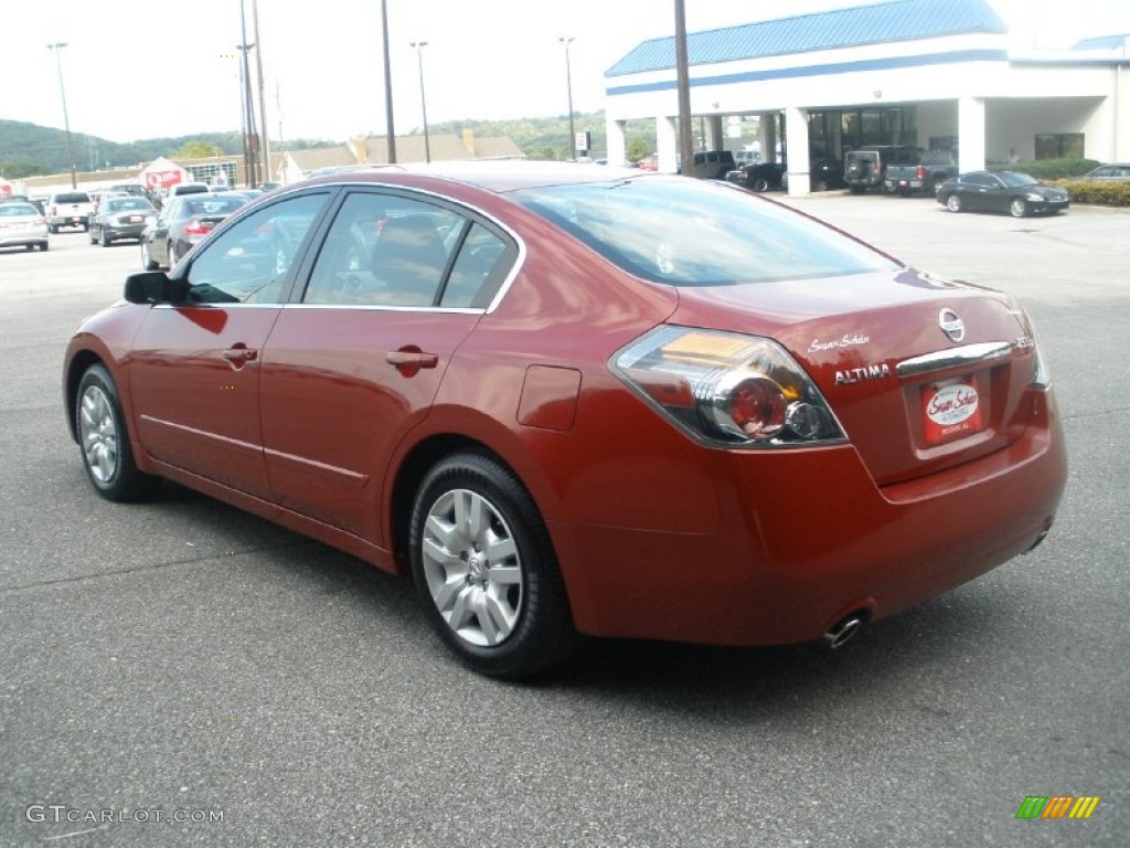 2009 Altima 2.5 S - Red Brick Metallic / Charcoal photo #11