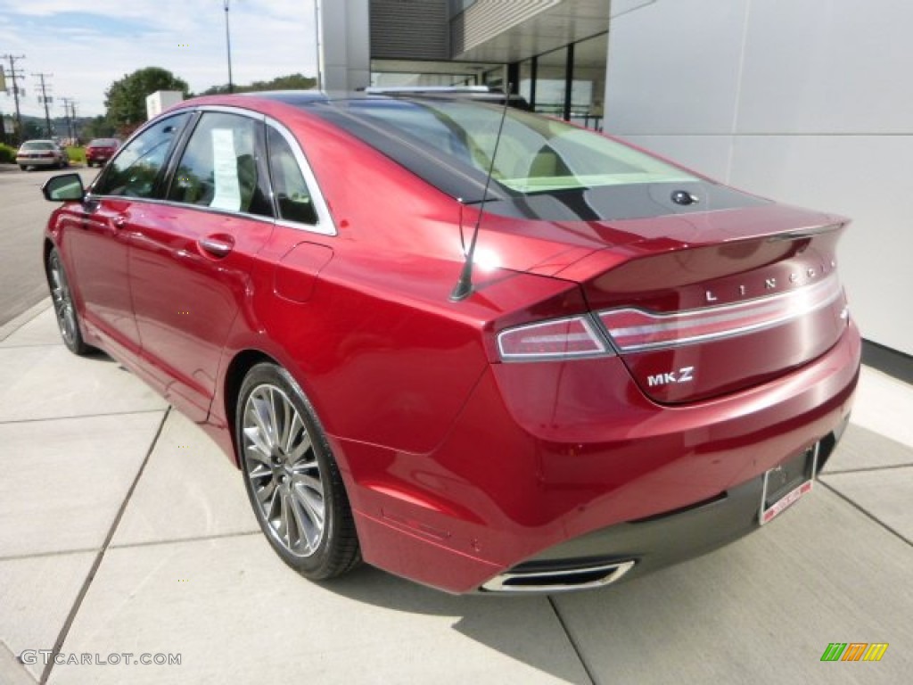 2013 MKZ 2.0L EcoBoost AWD - Ruby Red / Light Dune photo #3