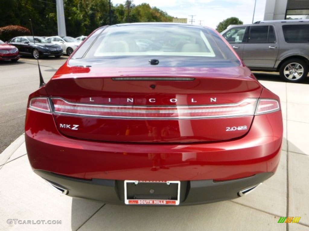 2013 MKZ 2.0L EcoBoost AWD - Ruby Red / Light Dune photo #4
