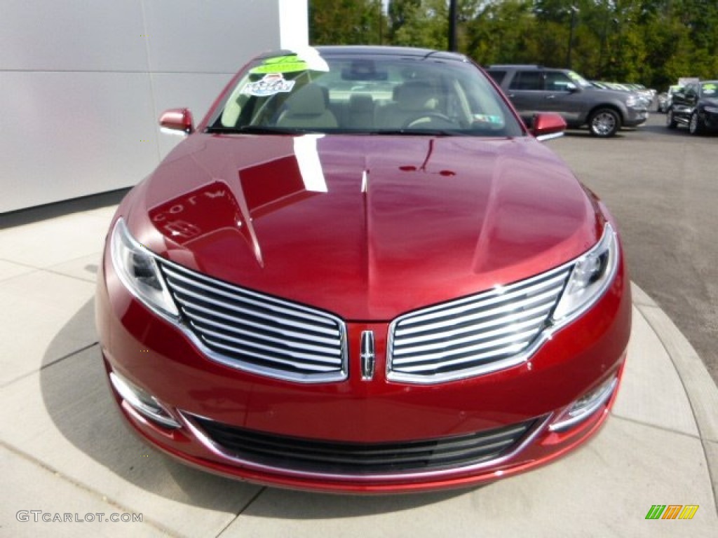 2013 MKZ 2.0L EcoBoost AWD - Ruby Red / Light Dune photo #8