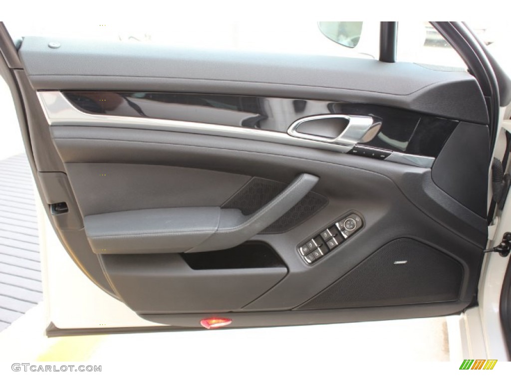 2010 Porsche Panamera S Black Door Panel Photo #85899502