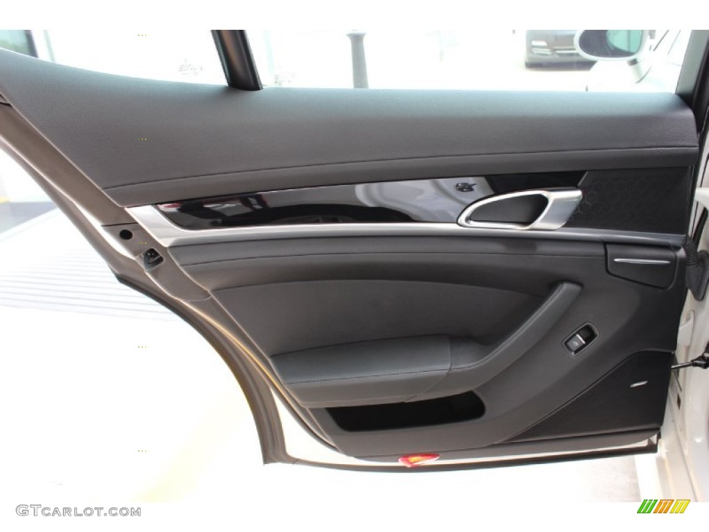 2010 Porsche Panamera S Black Door Panel Photo #85900054