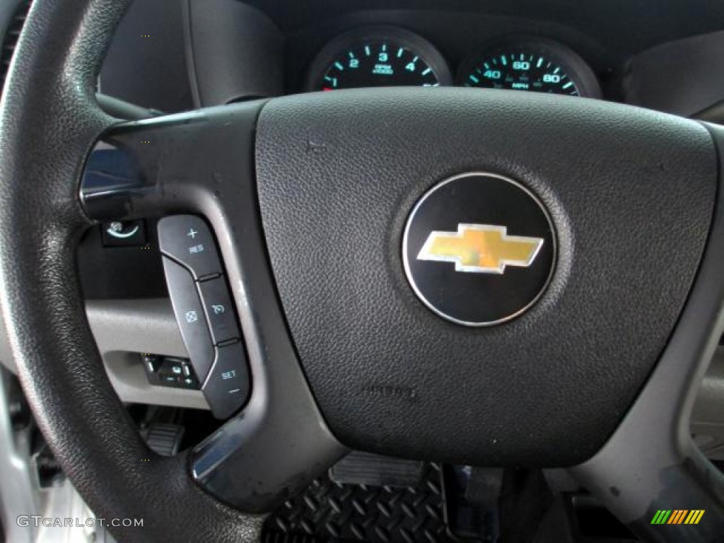 2010 Silverado 1500 LS Extended Cab 4x4 - Sheer Silver Metallic / Dark Titanium photo #20