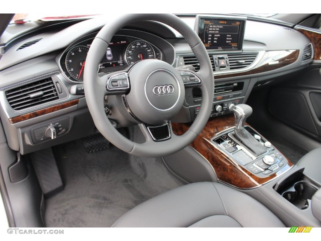 Black Interior 2014 Audi A6 2.0T quattro Sedan Photo #85900750