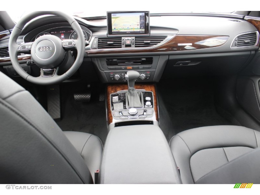 2014 Audi A6 2.0T quattro Sedan Black Dashboard Photo #85901167