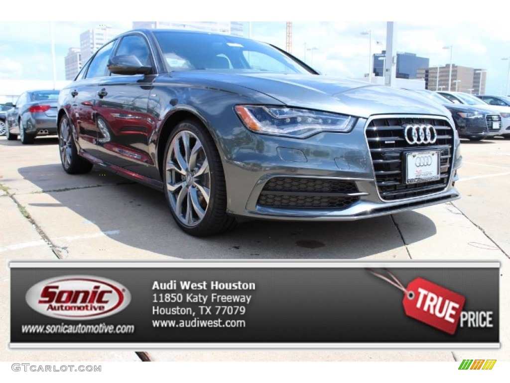 2014 A6 3.0 TDI quattro Sedan - Daytona Grey Pearl Effect / Black photo #1