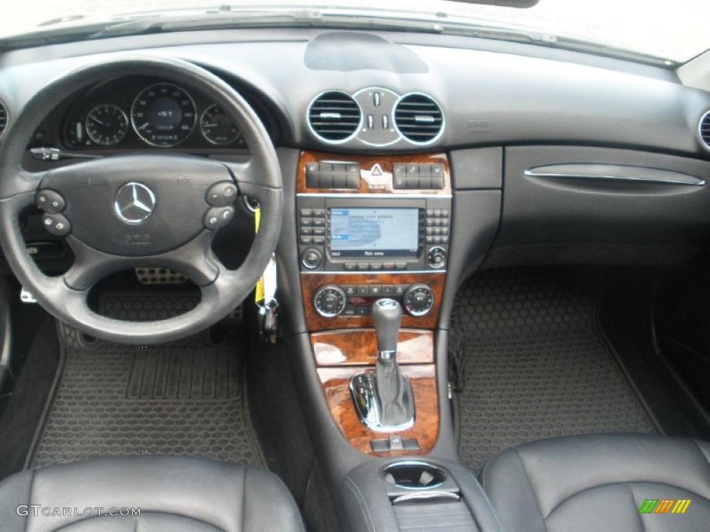 2009 CLK 350 Cabriolet - Black / Black photo #5