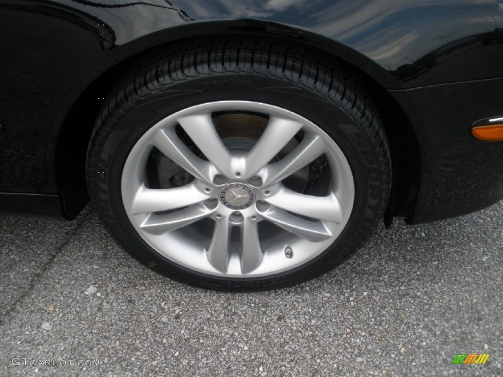 2009 CLK 350 Cabriolet - Black / Black photo #6