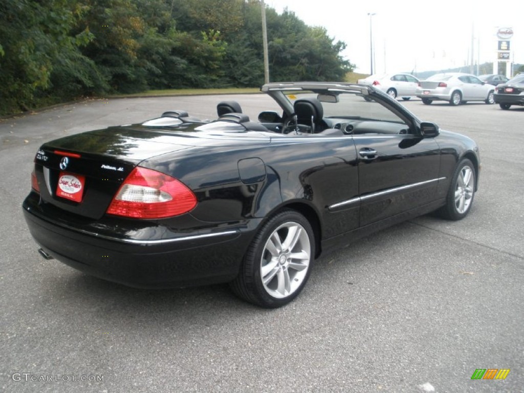 2009 CLK 350 Cabriolet - Black / Black photo #8