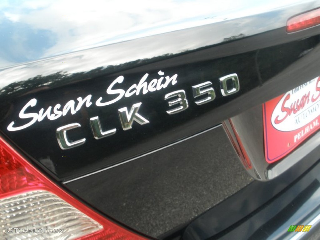 2009 CLK 350 Cabriolet - Black / Black photo #10