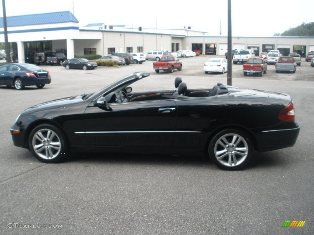 2009 CLK 350 Cabriolet - Black / Black photo #11