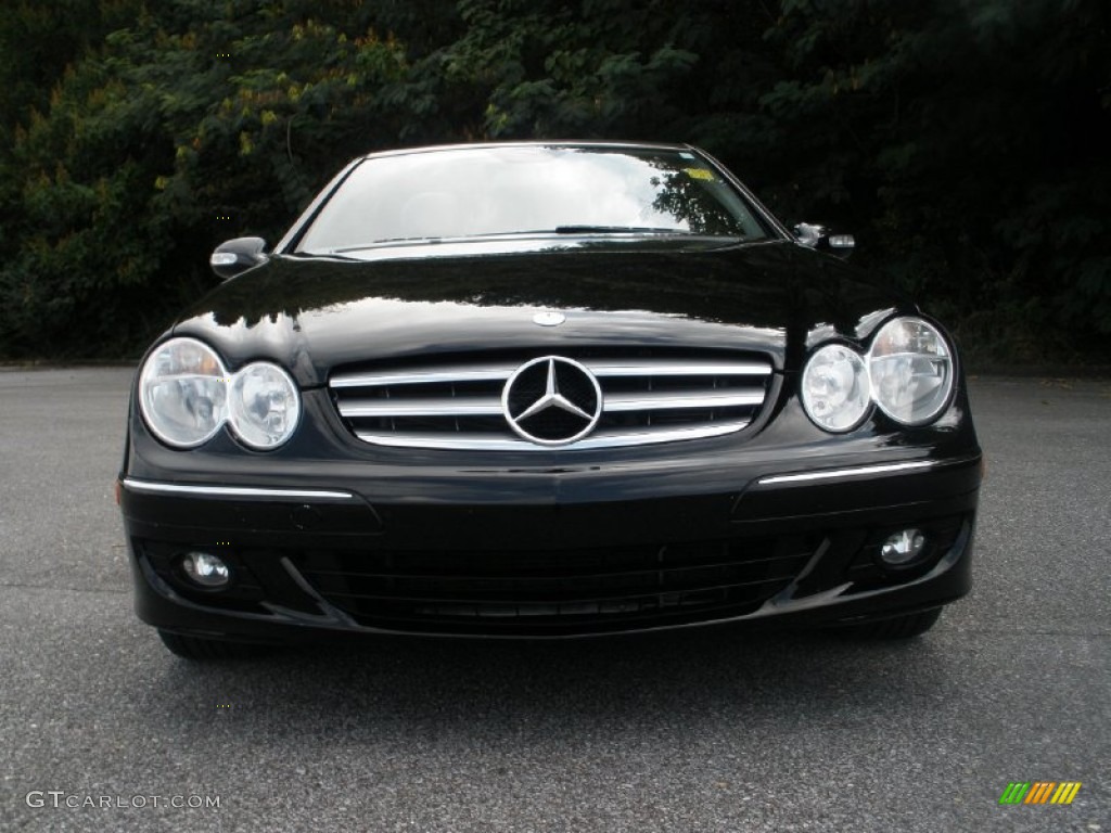 2009 CLK 350 Cabriolet - Black / Black photo #12