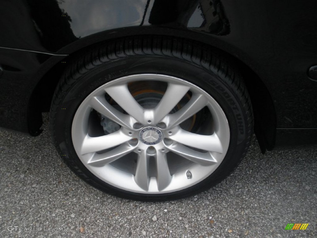 2009 CLK 350 Cabriolet - Black / Black photo #15