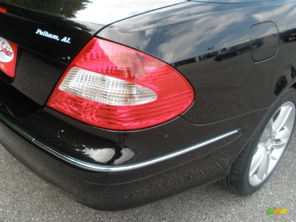 2009 CLK 350 Cabriolet - Black / Black photo #16