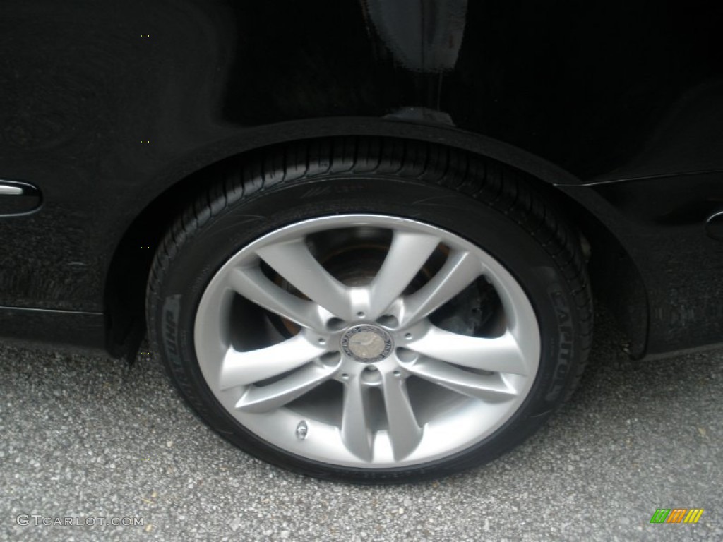 2009 CLK 350 Cabriolet - Black / Black photo #18