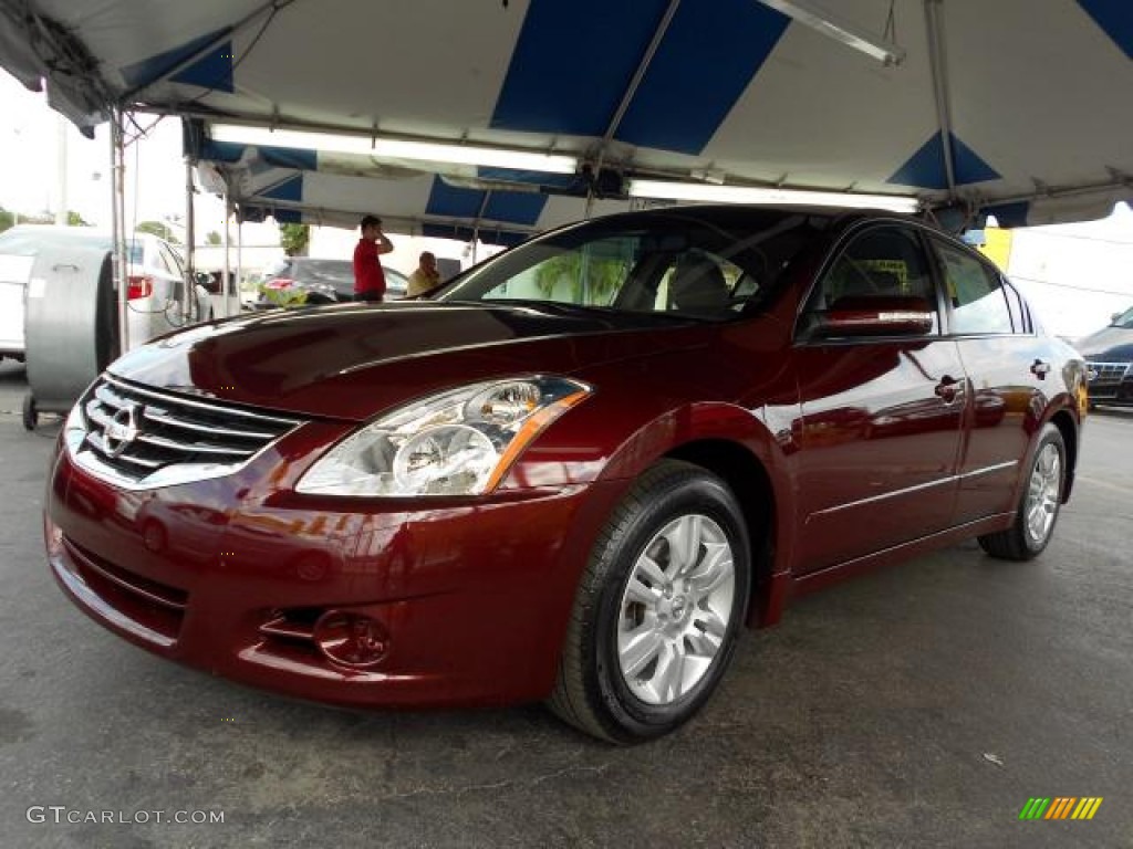 2010 Altima 2.5 SL - Tuscan Sun Red / Blond photo #3