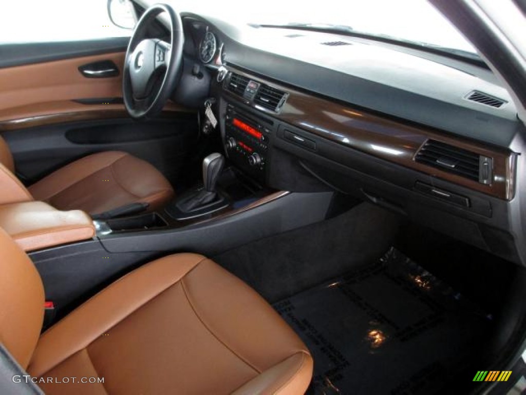 2010 BMW 3 Series 328i Sedan Saddle Brown Dakota Leather Dashboard Photo #85902319