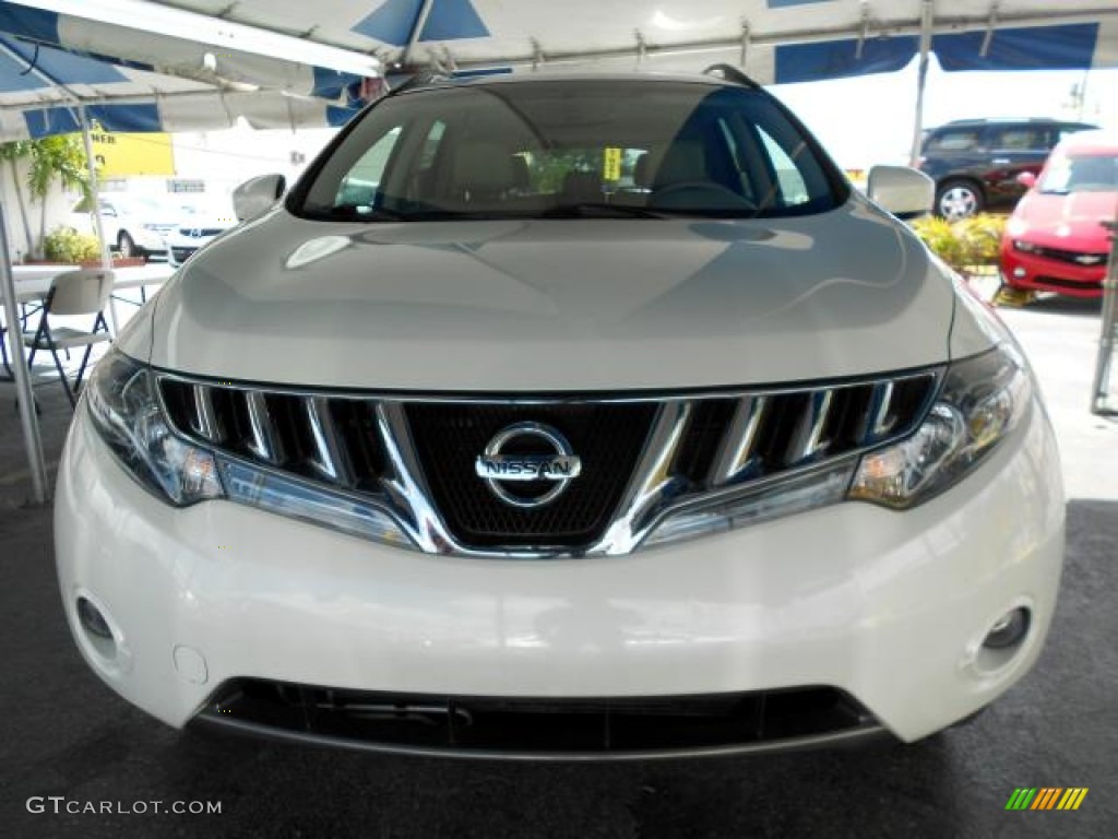 2010 Murano SL - Glacier White Pearl / Beige photo #2