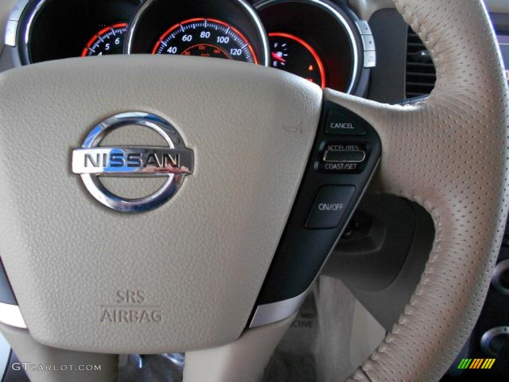 2010 Murano SL - Glacier White Pearl / Beige photo #21