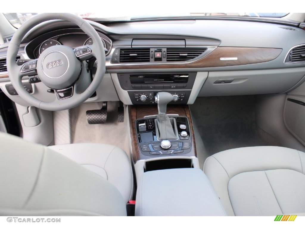 2014 Audi A6 2.0T quattro Sedan Titanium Gray Dashboard Photo #85903631