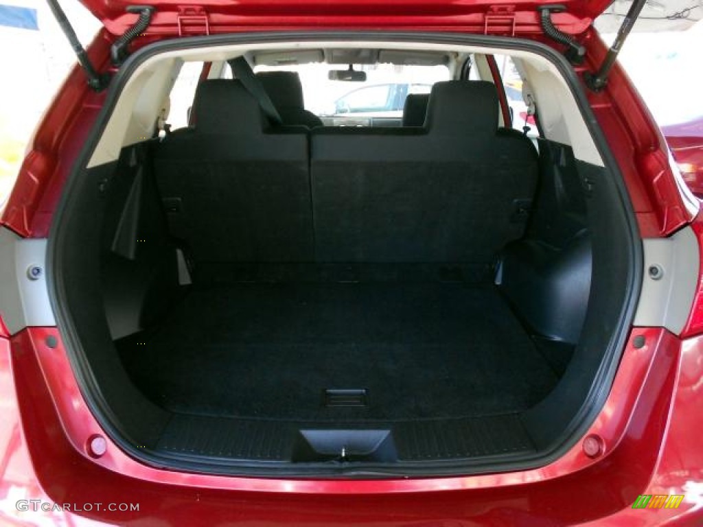 2011 Rogue S AWD - Cayenne Red / Black photo #7