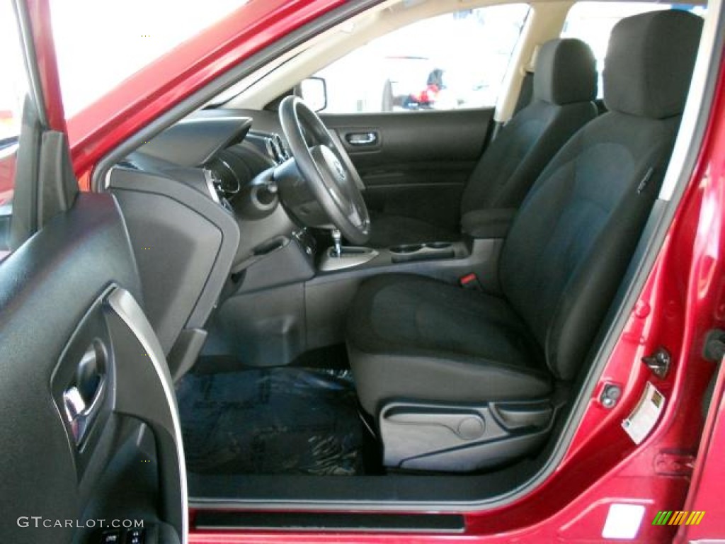 2011 Rogue S AWD - Cayenne Red / Black photo #8