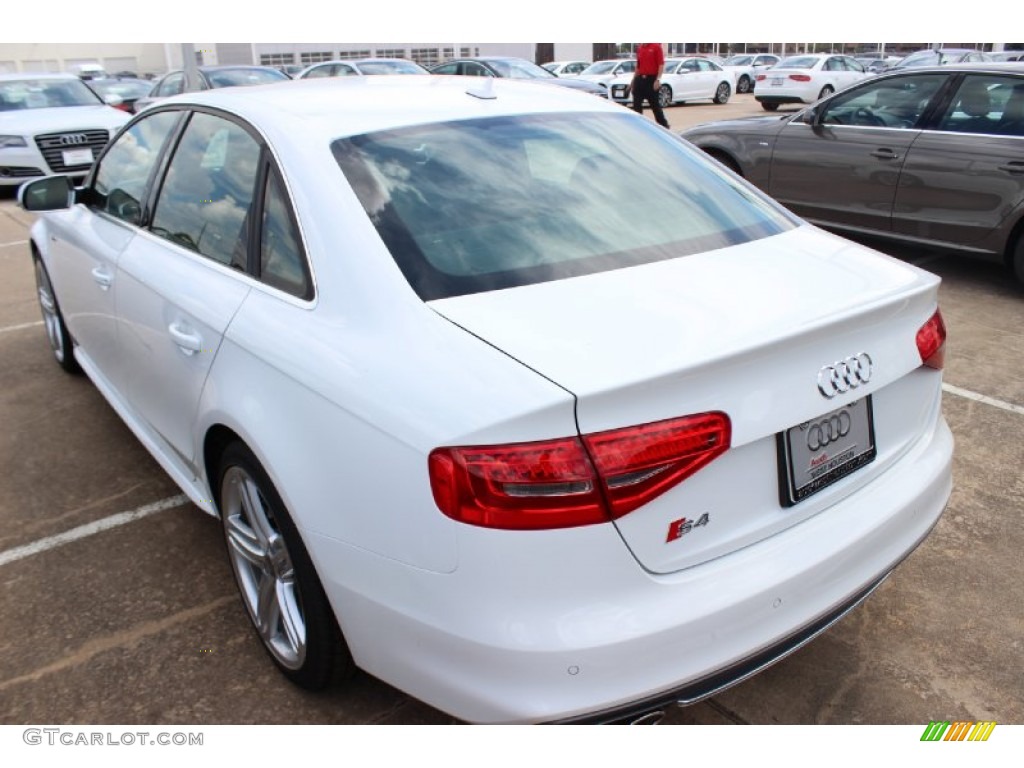 2014 S4 Premium plus 3.0 TFSI quattro - Ibis White / Black/Chestnut Brown photo #5