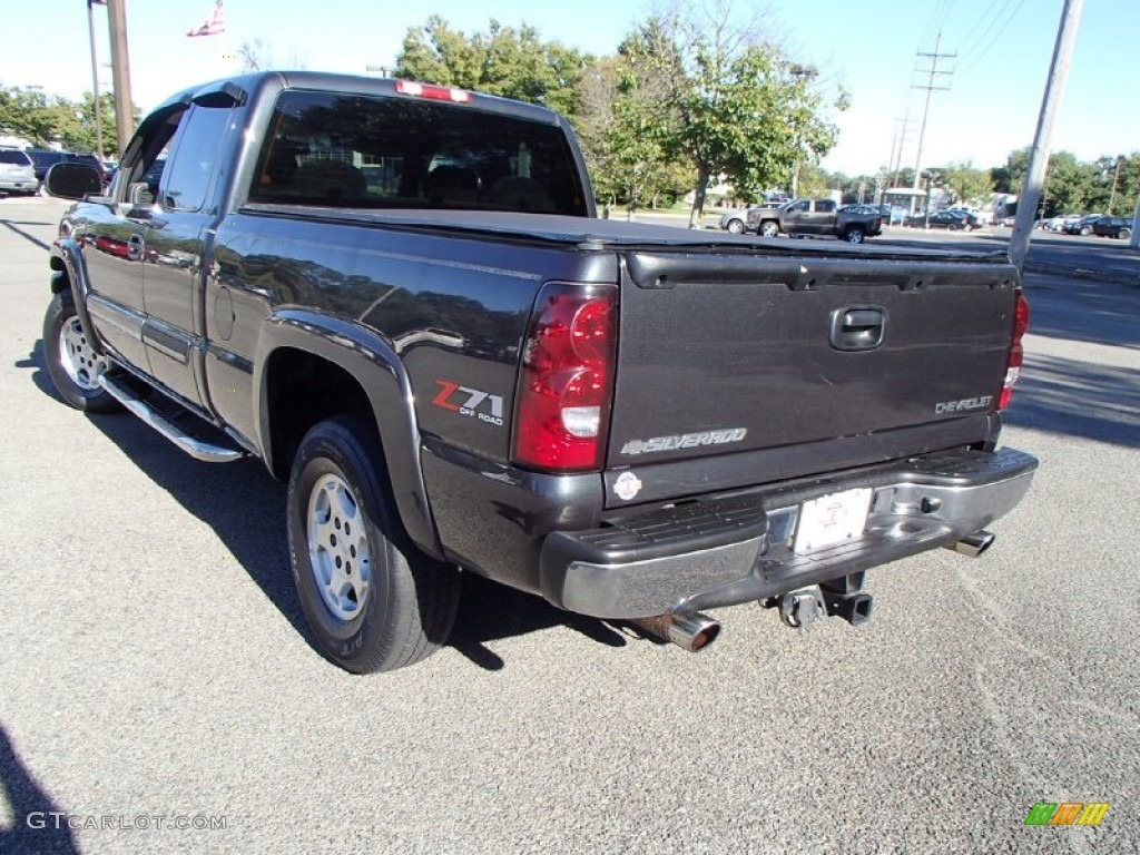 2004 Silverado 1500 Z71 Extended Cab 4x4 - Dark Gray Metallic / Dark Charcoal photo #6