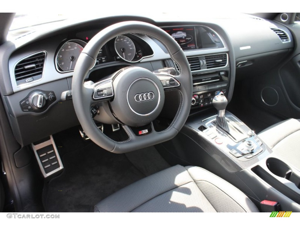 Black Interior 2014 Audi S5 3.0T Prestige quattro Coupe Photo #85906056