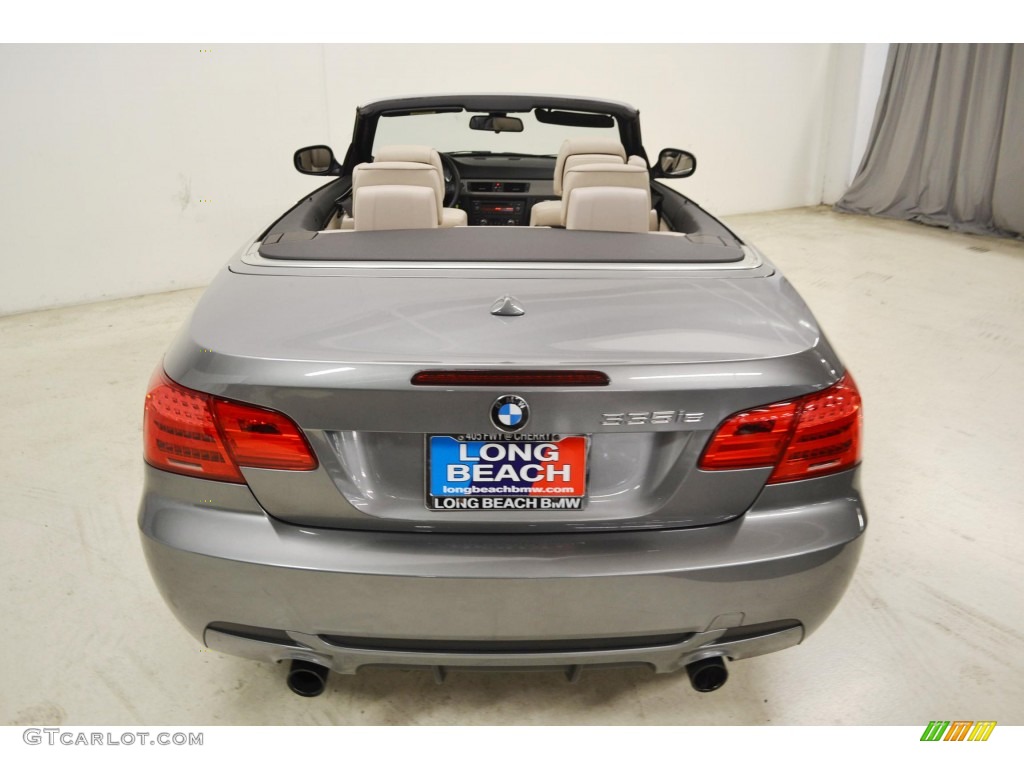 2011 3 Series 335is Convertible - Space Gray Metallic / Cream Beige photo #6