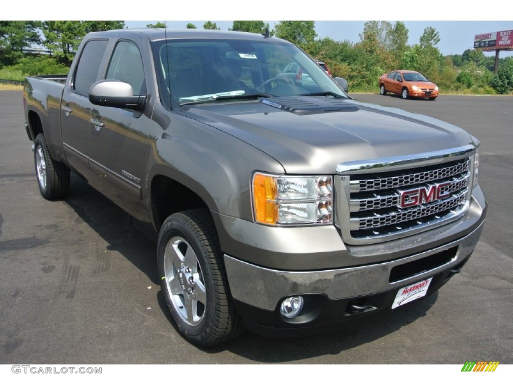 2014 Sierra 2500HD SLT Crew Cab 4x4 - Mocha Steel Metallic / Ebony photo #1