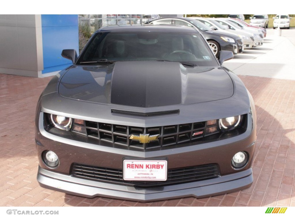 2010 Camaro SS/RS Coupe - Cyber Gray Metallic / Black photo #15